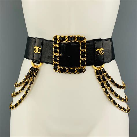 chanel chain blet|genuine leather Chanel belt women.